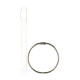 Palette fan oval transparent, 50 pcs