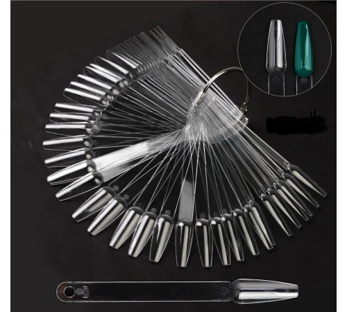 Palette on a ring transparent Ballerina, 50 pcs