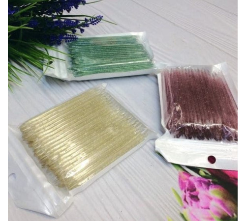 Plastic manicure sticks 10 cm, 100 pcs.