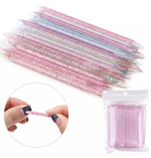 Plastic manicure sticks 10 cm, 100 pcs.