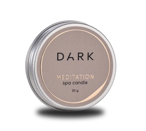 Perfumed massage candle DARK spa candle MEDITATION, 30 g