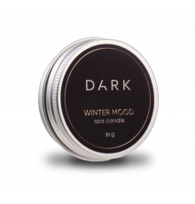 Perfumed massage candle DARK spa candle WINTER MOOD, 30 g