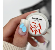 GaMa Relief Gel Blue paste, blue, 5 g