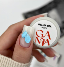 GaMa Relief Gel Blue paste, blue, 5 g