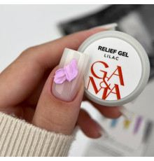 GaMa Relief Gel Lilac Paste, lilac, 5 g