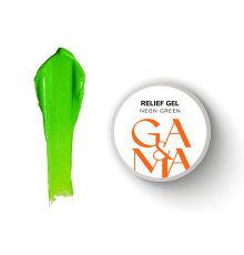Paste GaMa Relief Gel Neon Green, neon green, 5 g