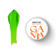 Paste GaMa Relief Gel Neon Green, neon green, 5 g