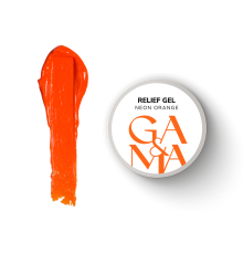 Paste GaMa Relief Gel Neon Orange, neon orange, 5 g