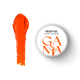 Paste GaMa Relief Gel Neon Orange, neon orange, 5 g