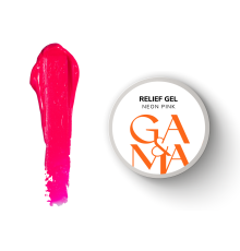 Paste GaMa Relief Gel Neon Pink, neon pink, 5 g