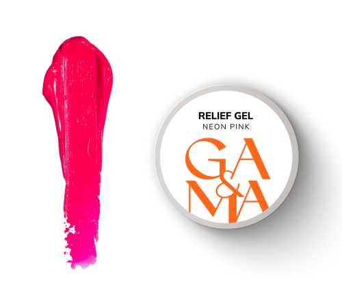 Paste GaMa Relief Gel Neon Pink, neon pink, 5 g