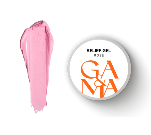 Paste GaMa Relief Gel Rose, rose, 5 g