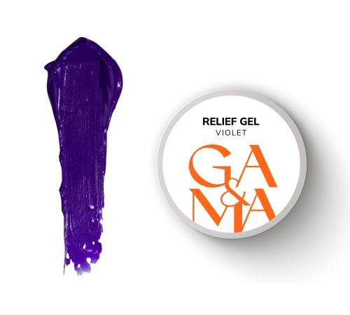 GaMa Relief Gel Violet Paste, purple, 5 g
