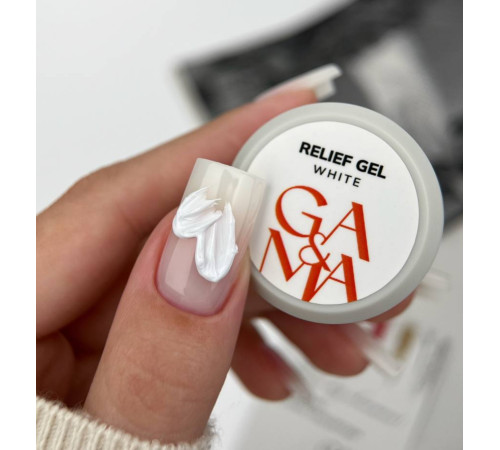 GaMa Relief Gel White Paste, white, 5 g