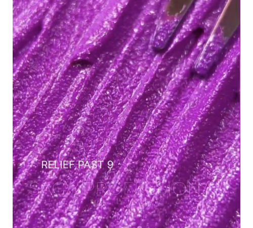 Decorative paste Saga Relief past No. 09, purple, 5 ml