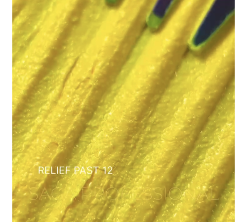 Decorative paste Saga Relief past No. 12, yellow, 5 ml