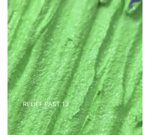 Decorative paste Saga Relief past No. 13, light green, 5 ml