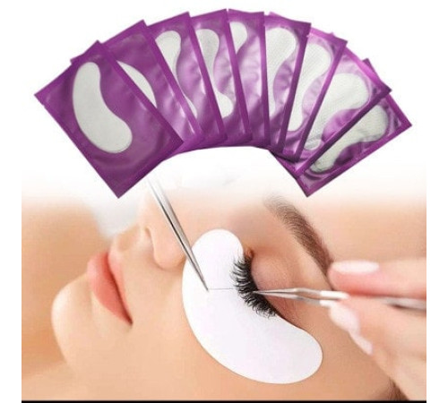 Patches under the eyes for eyelash extensions