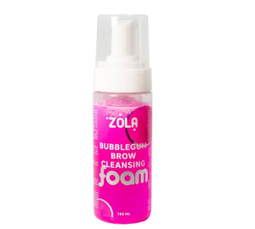 Eyebrow foam ZOLA Bubblegum cleansing pink, 150 ml