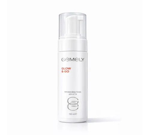 Пінка для нігтів Gemely Flow Glow&Go, з алоє та ламінарією, 150 мл