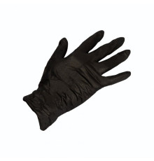 Vinyl gloves Medicom black S 100 pcs