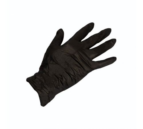 Vinyl gloves Medicom black S 100 pcs