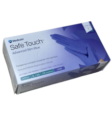 Blue nitrile gloves Medicom SafeTouch Advanced Slim S, 100 pcs