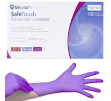 Рукавички лавандові нітрилові Medicom SafeTouch Advanced S, 100 шт
