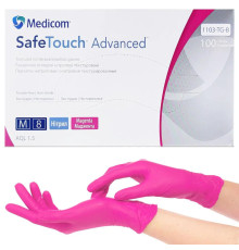 Medicom Safe Touch Advanced M crimson nitrile gloves, 100 pcs