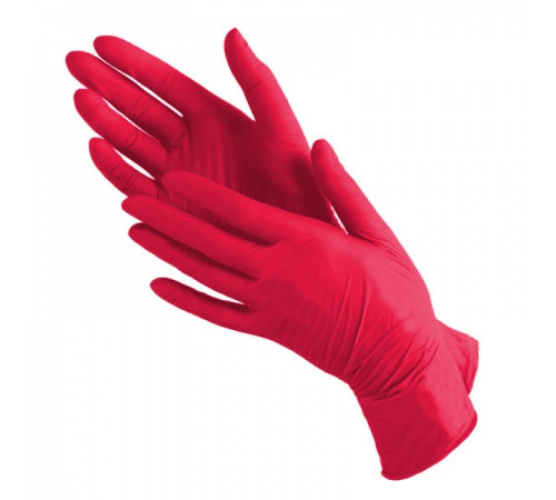Medicom red nitrile gloves, size S, 100 pcs. 4 g