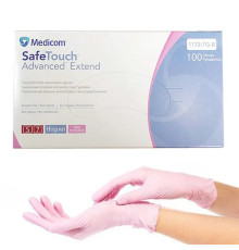 Medicom SafeTouch Advanced S pink nitrile gloves, 100 pcs