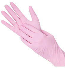 Pink nitrile gloves S, 10 pcs (5 pairs)