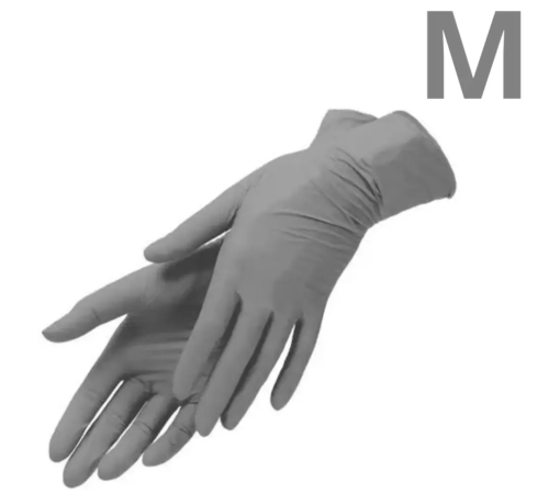 Gray nitrile gloves MediOk ASH M, 100 pcs