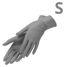 Grey nitrile gloves Style Platinum grey S, 100 pcs.