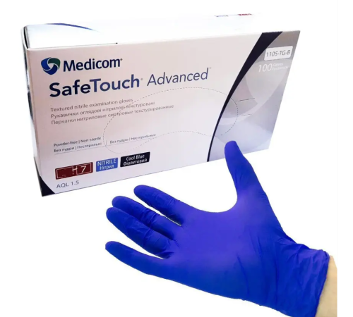 Medicom SafeTouch Advanced M violet nitrile gloves, 100 pcs