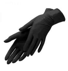 Black nitrile gloves M, 10 pcs (5 pairs)