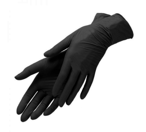 Black nitrile gloves M, 10 pcs (5 pairs)