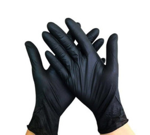 Medicom S black nitrile gloves, 1 pc