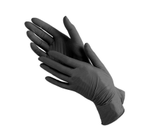 Black nitrile gloves Medicom SafeTouch Advanced XS - 1 pc