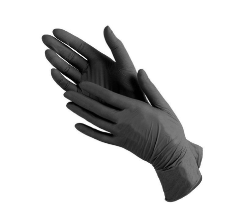Black nitrile gloves Medicom SafeTouch Advanced XS - 1 pc