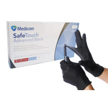 Medicom SafeTouch Premium S black nitrile gloves, 100 pcs., 5g