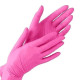Bright pink nitrile gloves MediOk Rose Lake M, 100 pcs.