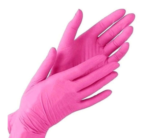 Bright pink nitrile gloves MediOk Rose Lake S, 100 pcs.