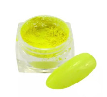 The pigment is neon yellow