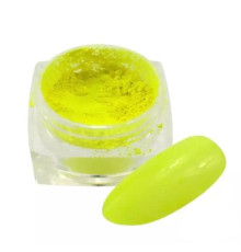The pigment is neon yellow