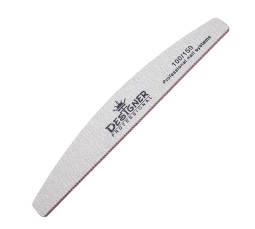 Nail file Designer 100/150 crescent