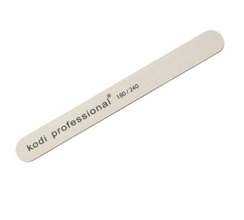 The Kodi 180/240 White / Brown nail file is narrow
