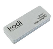 Пилка-баф для нігтів Kodi міні прямокутний сірий 150/150 грит