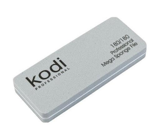 File-buff for nails Kodi mini rectangular gray 180/180 grit