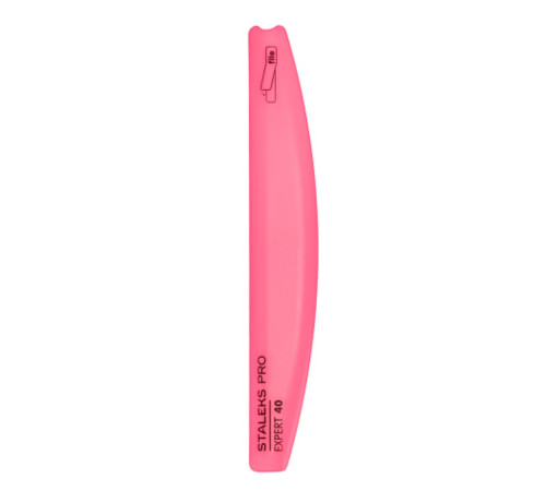 Staleks EXPERT 40 bevelled half-moon plastic base file